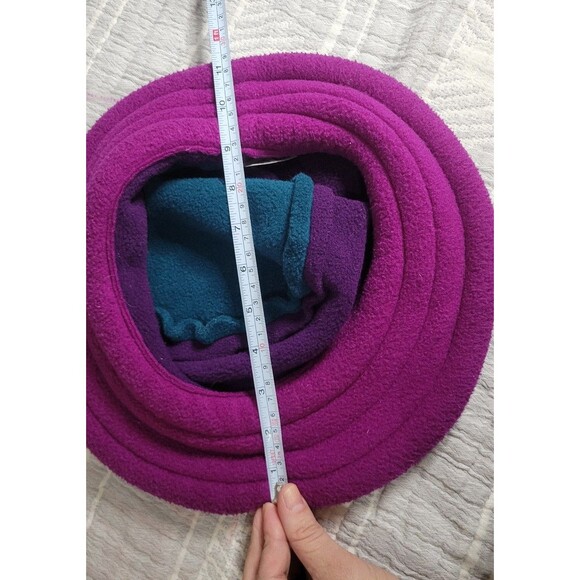 Vintage Esther Hatworks Fleece Bucket‎ Hat | Alaska Handmade | Colorblock Teal &